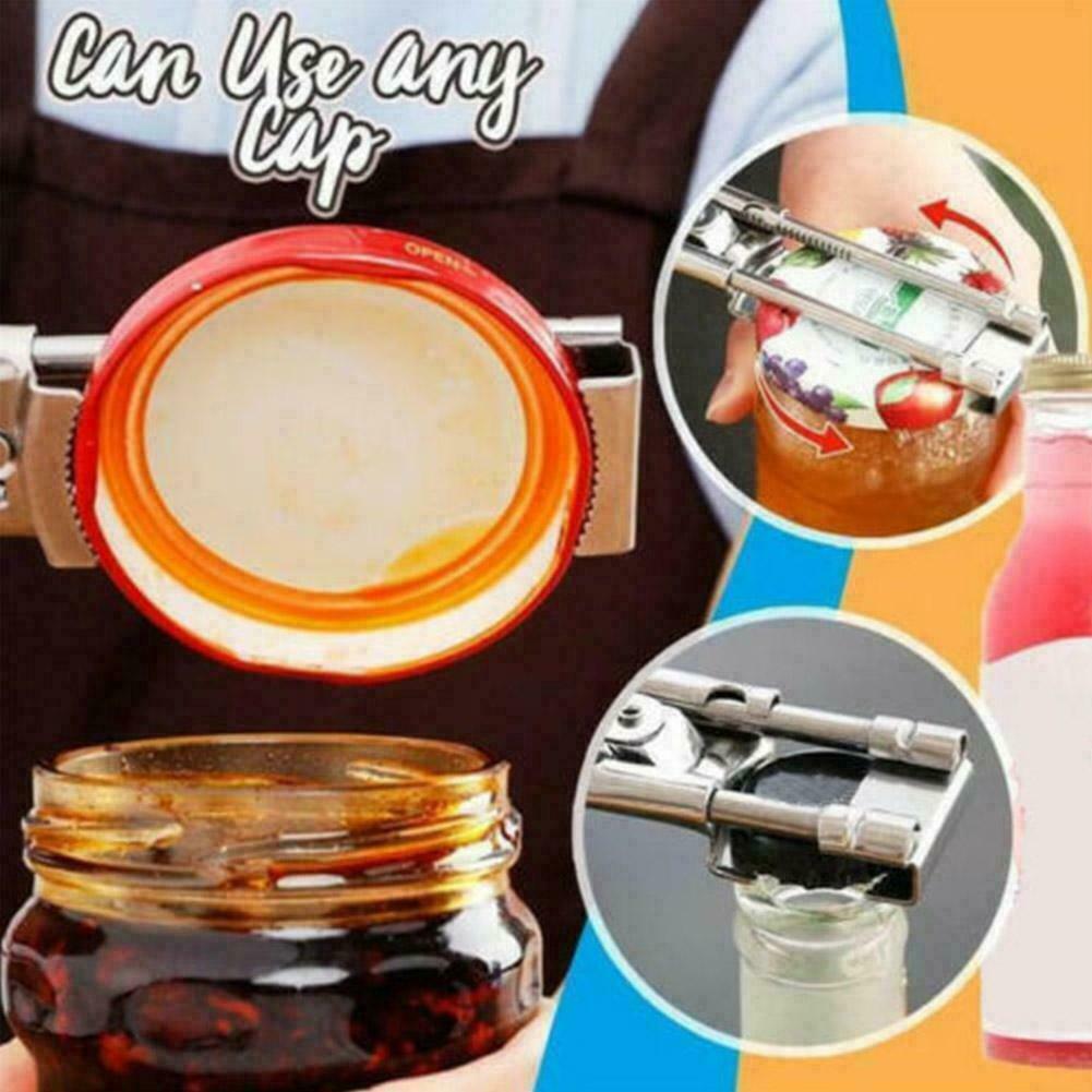 Dụng cụ mở nắp chai bằng thép không gỉ đa chức năng tiện dụng