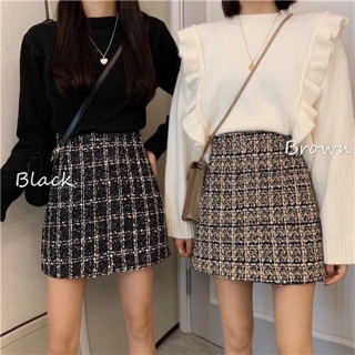 [order] Chân váy chữ A chất dạ tweed