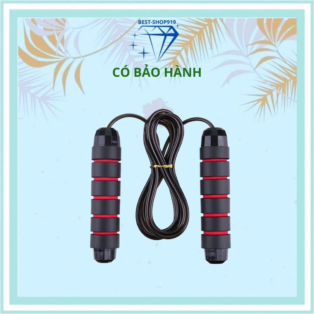 Dây nhảy giảm cân đốt mỡ bụng lõi thép đàn hồi có tạ 2.7m tập thể dục gym muay thái tại nhà