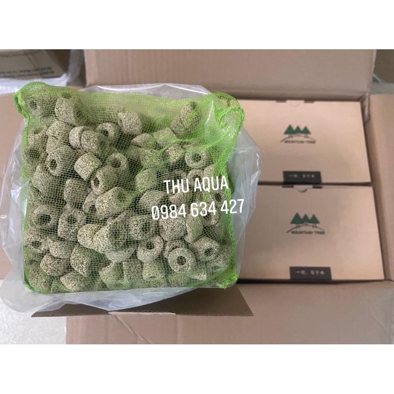 Sứ Lọc Maifan Ring Mountain Tree - Khử NO3 &amp; NH3 ( Túi 1 Lít)