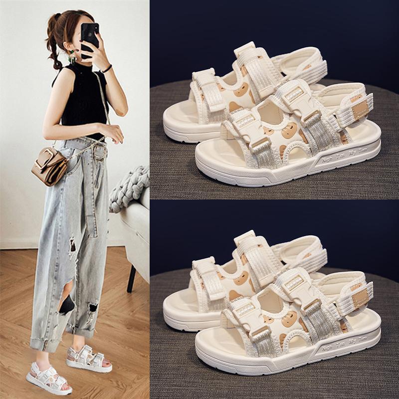 Giày Sandal Đế Mềm Phong Cách Thể Thao Thời Trang Mùa Hè Dành Cho Nữ