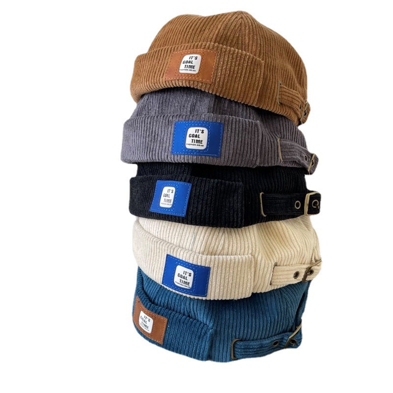 Mũ beanie LINJW chất cotton mềm hợp thời trang cho unisex