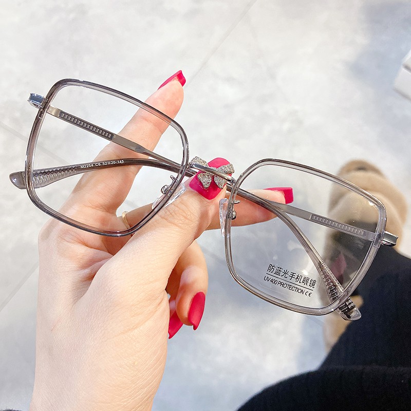 Mắt Kính Gọng Vuông Màu Xanh Dương Thời Trang Cho Nam Nữjz2254 | BigBuy360 - bigbuy360.vn