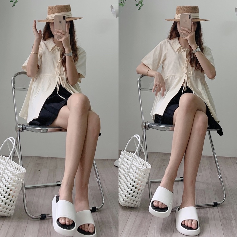 [Ảnh thật/Video] SET BiBi GỒM ÁO BABYDOLL VÀ CHÂN VÁY QUẢNG CHÂU