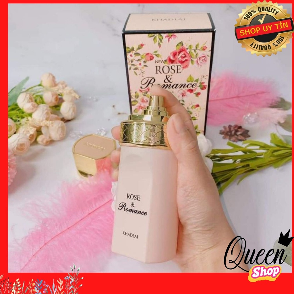 QUÀ TẶNG Nước hoa dubai Rose And Romance 100ml- dạng xịt, bản clone hoàn hảo của Gucci bloom