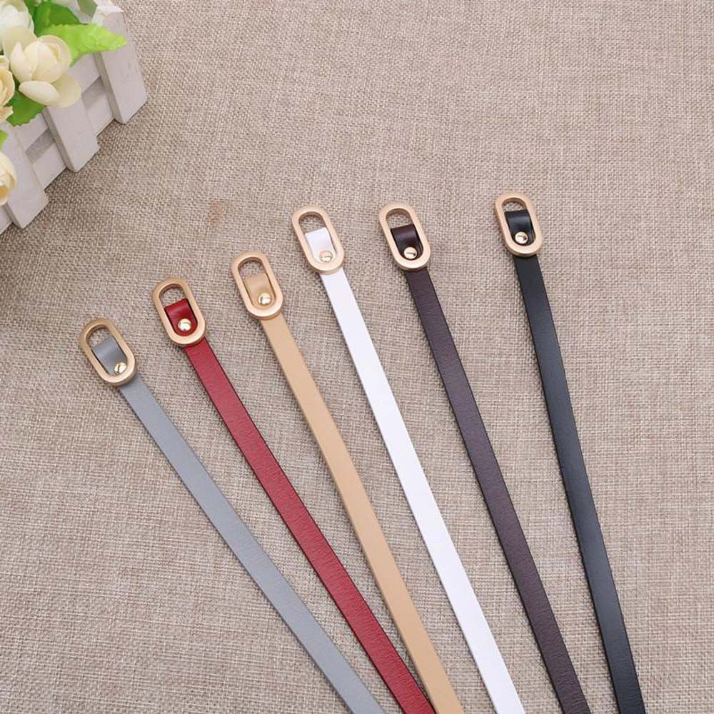Thắt lưng da bò khóa vuông kim loại tùy chọn màu sắc thời trang