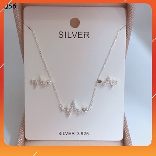 Set trang sức bạc nữ️🎊𝗠𝗔̂̃𝗨 𝗛𝗢𝗧 𝟮𝟬𝟮𝟭️🎊Set trang sức nữ "nhịp đập trái tim" chất liệu bạc 925 cao cấp tinh tế mã Q56