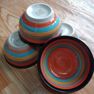 [Gốm-sứ]5 Chén tráng men ngũ sắc cao cấp 11,5*5,5cm