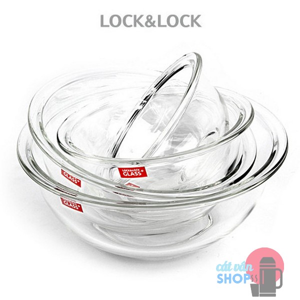 Tô thủy tinh chịu nhiệt Lock&amp;Lock các loại LLG011 LLG012 LLG013 LLG014