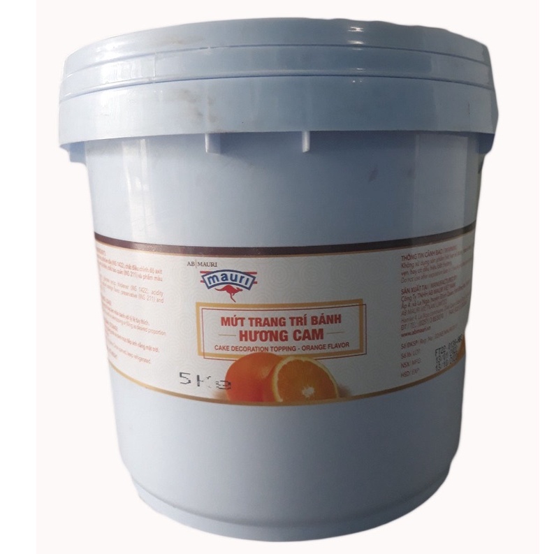 Mứt cam trang trí bánh Mauri 5kg