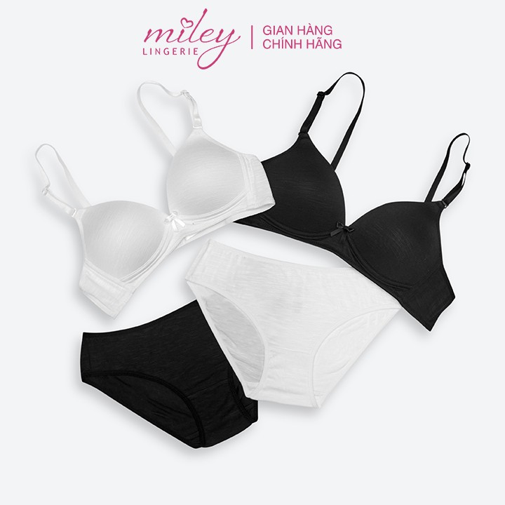 Bộ Đồ Lót Không Gọng Cotton Lụa Flexi Miley Lingerie - BRC005_BCS40