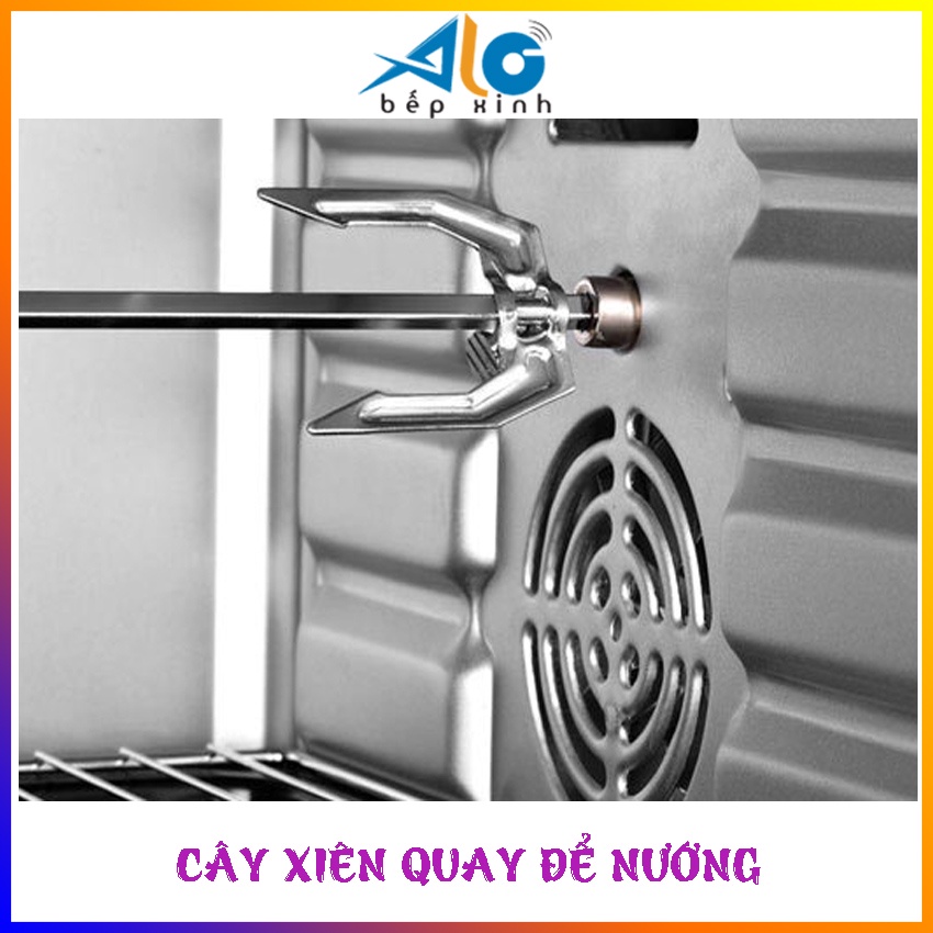 Lò nướng Sanaky 80 lít VH-809N2D - Toàn thân inox - Công suất 2000W - Nhiệt độ tối đa 230 độ - BH 2 năm - Alo Bếp Xinh