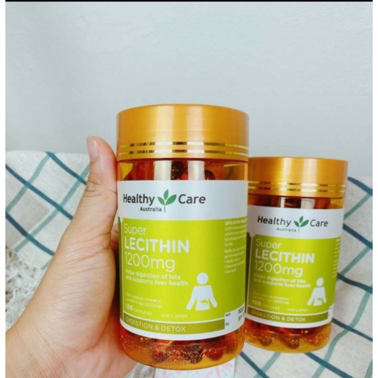 [CHĨNH HÃNG] Mầm đậu nành Úc Healthy Care Super lecithin 1200mg - 100 viên