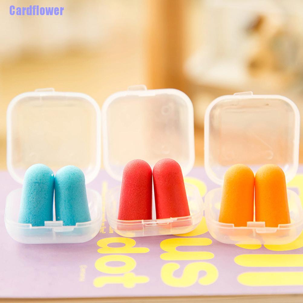 (Hàng Mới Về) 1 Cặp Nút Bịt Tai Bằng Xốp Mềm Chống Tiếng Ồn Màu Kẹo