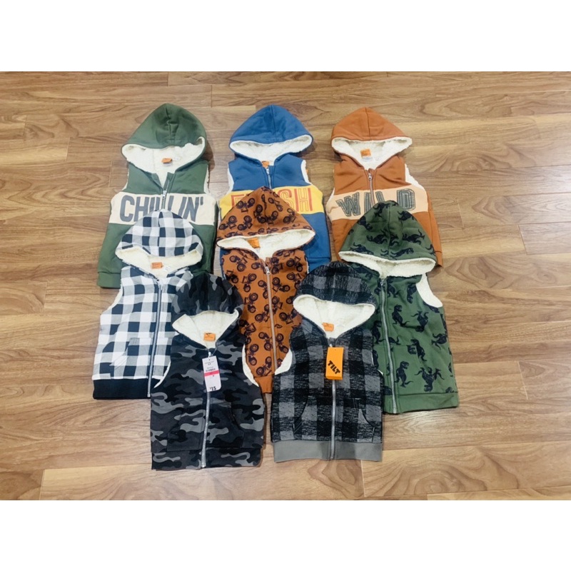Áo gile bé trai hàng xuất dư xịn ( size 1-6 tuổi)