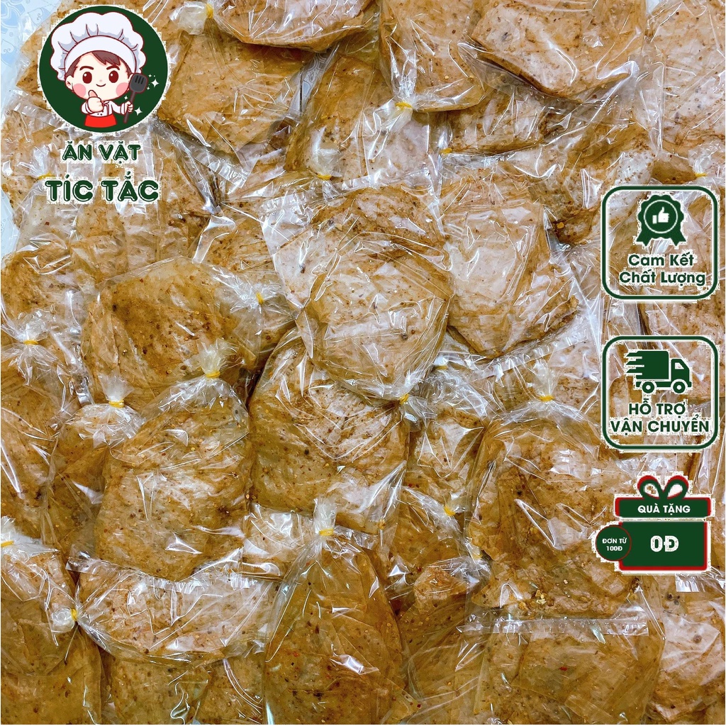 Bánh Tráng Muối Tỏi Xì Ke Siêu Cay Tây Ninh Phơi Sương Dẻo Bịch 60G Ăn Cực Ghiền