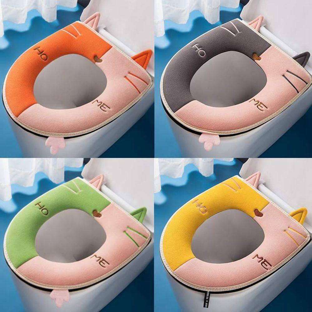 NICKOLAS Vỏ Bọc Bệ Ngồi Bồn Cầu Giữ Ấm Mùa Đông Thoải Mái Có Thể Giặt Sạch