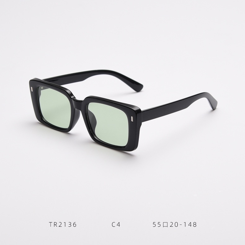 ★ TR2136 | KÍNH MÁT THỜI TRANG FORM CHỮ NHẬT NGANG STYLE CỔ ĐIỂN TRÒNG KÍNH TIA UV400