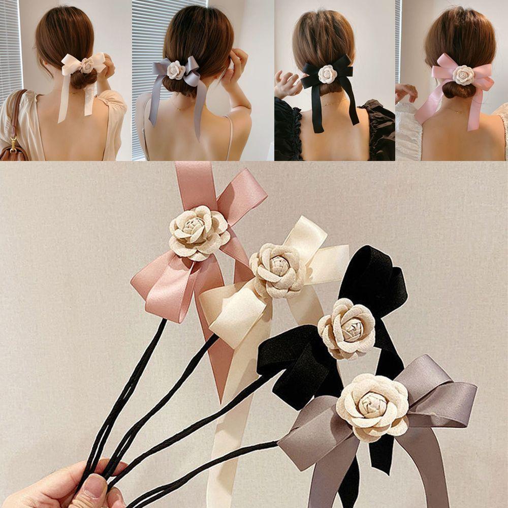 JUNE Dụng Cụ Hỗ Trợ Tết Tóc Hình Bánh Donut