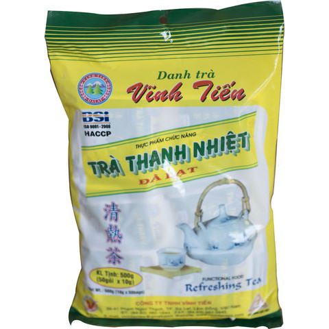 Trà Thanh Nhiệt Vĩnh Tiến 50 gói x 10g hảo hạng