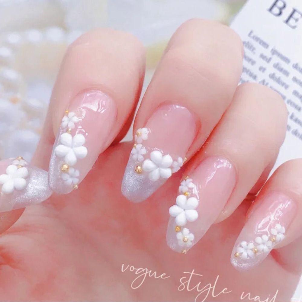 Hộp Hạt Thép 6 Ngăn Hình Bông Hoa Dùng Trang Trí Móng Tay Nghệ Thuật DIY|Khay Nhựa Acrylic Đựng Đồ Tiện Dụng