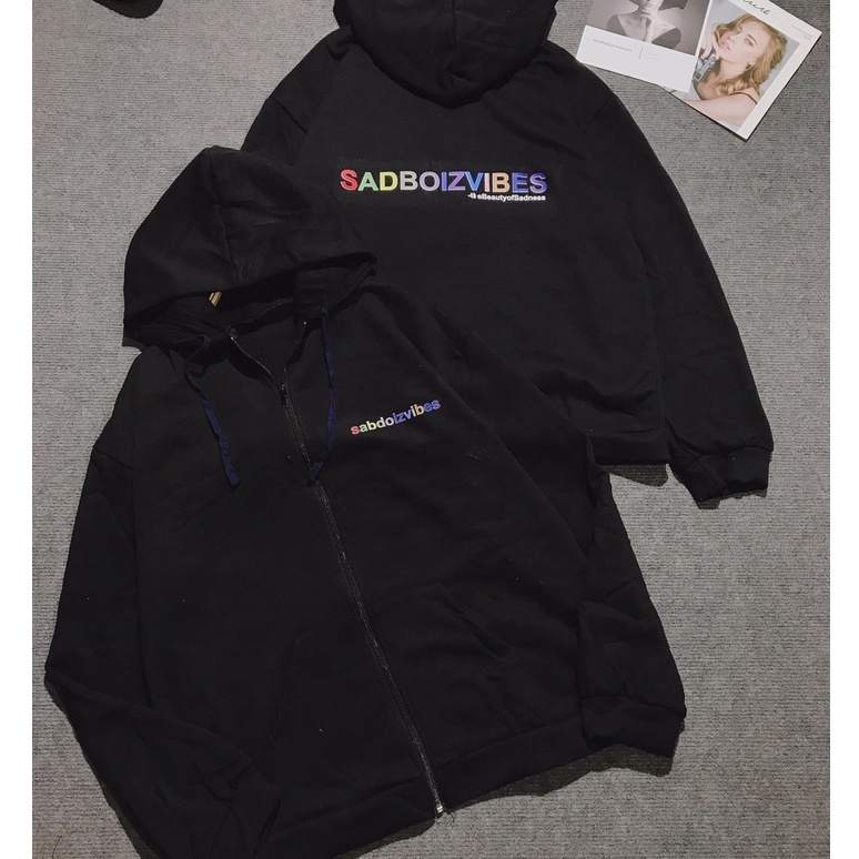 Áo Khoác Hoodie Zip Said.boiz Nỉ Nam Nữ In Chữ 7 Màu Form Rộng Ulzzang | BigBuy360 - bigbuy360.vn