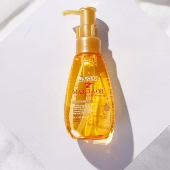 Tinh Dầu Beaver Dưỡng Tóc Siêu Mượt Tinh Chất xoài Nam Phi - Marula Silky Hair Oil 100ml