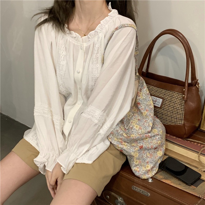 Áo BH mỏng dáng rộng tay dài thời trang mùa hè cho nữ