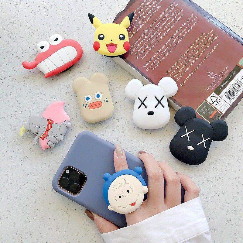 Giá Đỡ Điện Thoại Iring/Pop/Giá Đỡ Hình Hoa Cúc/BlackPink/BT21/OnePiece/Mickey/Doraemon