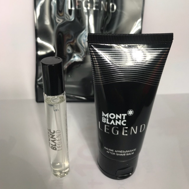 GIFTSET MONT BLANC LEGEND 7.5ml + kem dưỡng cạo râu 50ml