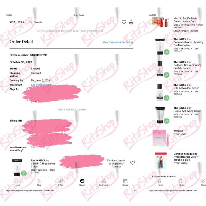 [BILL CANADA] Serum dưỡng da The INKEY List Vitamin C, Collagen Booster, Retinol 30 ml