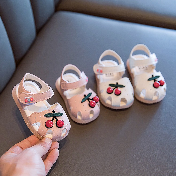 Sandal Siêu Mềm Đính Cherry Cực yêu Cho Bé - Sandal Rọ