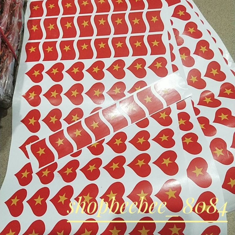 băng rôn cổ vũ bóng đá đội tuyển Việt Nam, miếng ticker dán má