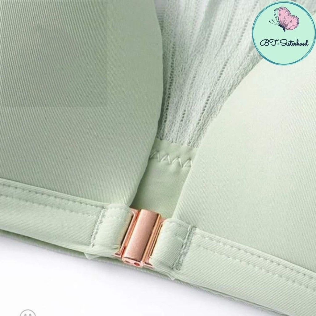 Áo lót nữ Sisterhood Thái Lan B005 cài trước không mút, không gọng mền mịn chất su, cực kỳ SEXY, LAVENUSA, LOT STORE