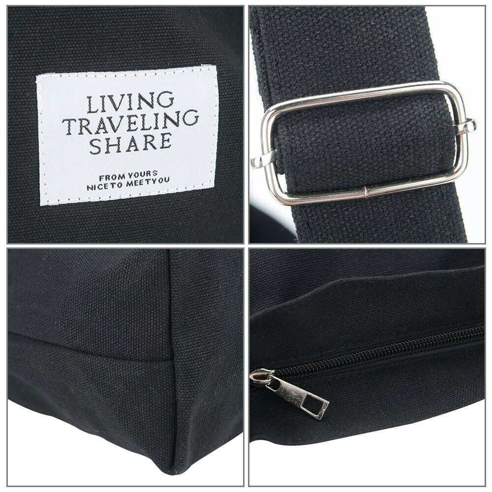 Túi đeo chéo vai bằng vải canvas MIHAN1 thời trang dành cho nữ