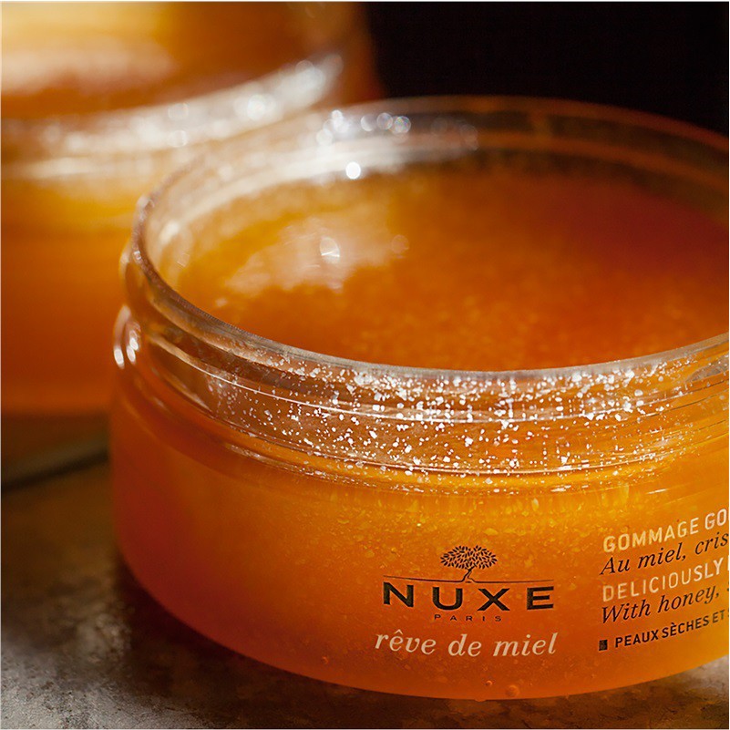 Tẩy da chết Nuxe chiết xuất mật ong Reve De Miel Deliciously Nourishing Body Scrub 175ml