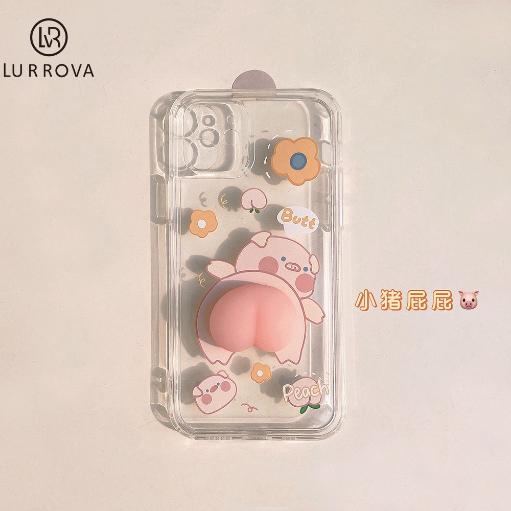 LURROVA ốp lưng OPPO Reno 7Z Reno 6Z Reno 5Z Reno 7 Reno 6 Reno 5 Reno 4 Reno 4F 5F Reno 7Lite 6Lite 5Lite 4Lite hộp đựng điện thoại phụ kiện quả đào dễ thương