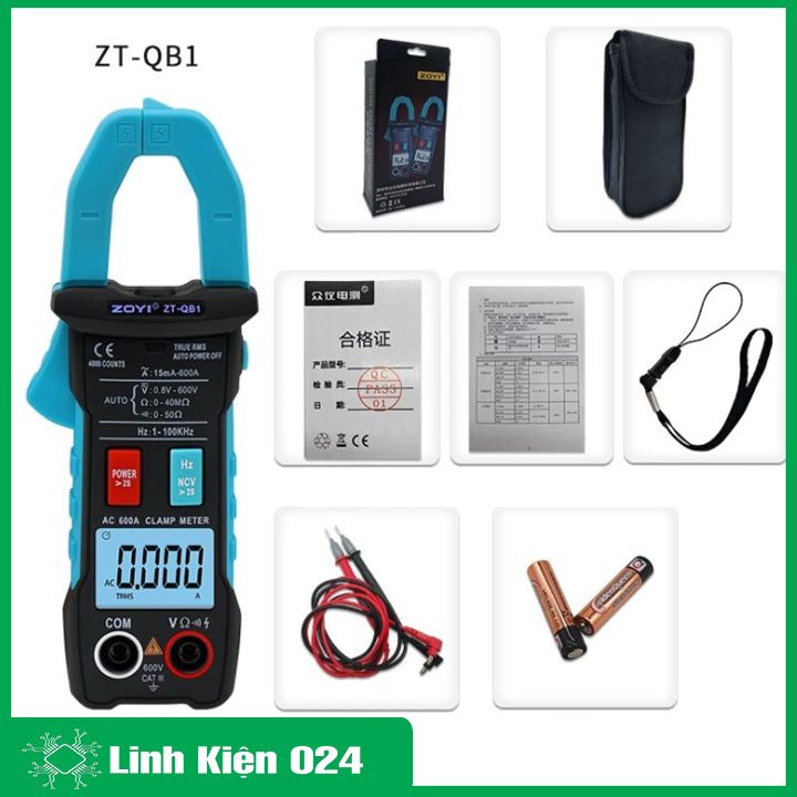 Đồng hồ kẹp dòng tự động ZOYI ZT-QB4, ZT-QB4 độ chính xác cao