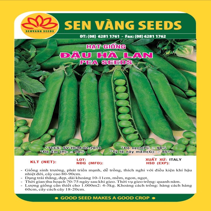 Hạt Giống Đậu Hà Lan (Lấy hạt) - 20Gr