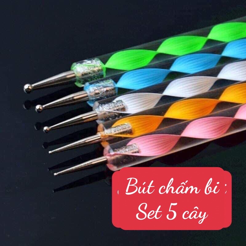 Set bút chấm bi vẽ nail