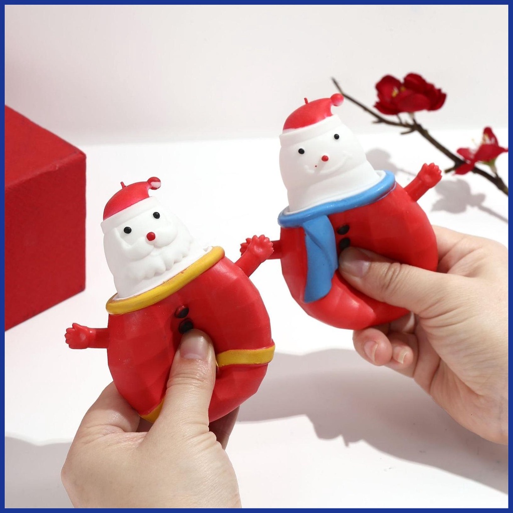 Con Quay Đồ Chơi Fidget Spinner BằNg Cao Su MềM MạI, HìNh Ông Già Noel Cho NgườI LớN