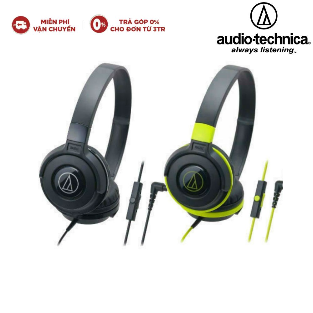 Tai Nghe Chụp Tai Audio Technica ATH-S100iS - Clear tồn kho new 99%