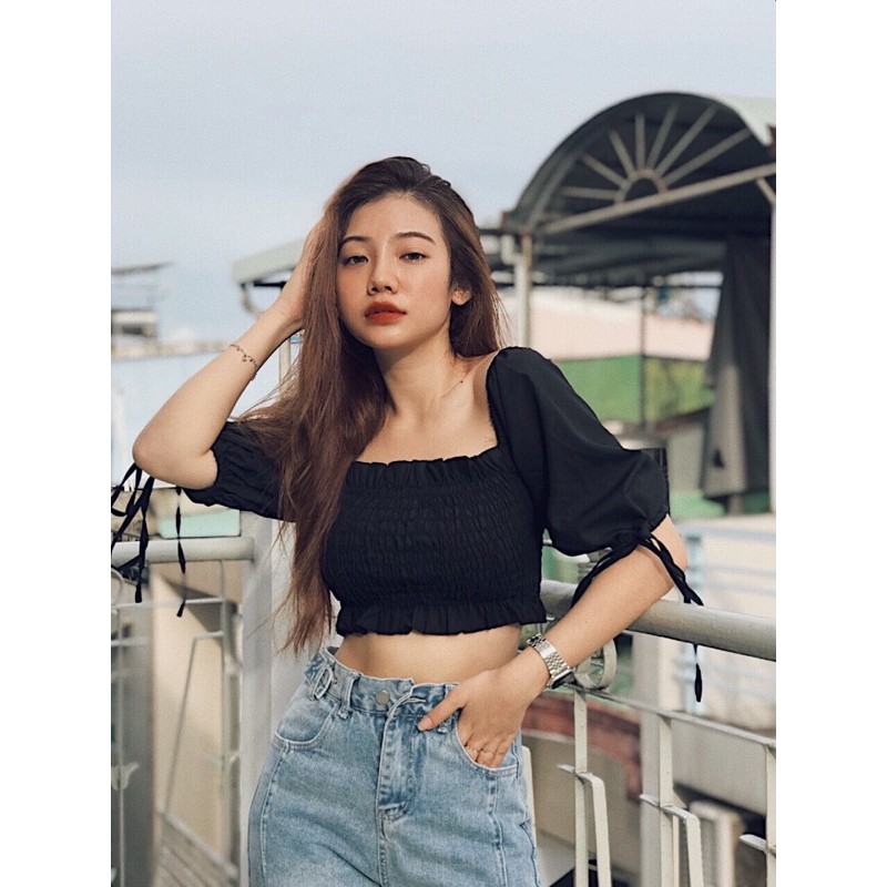 Áo bẹt vai thân chun