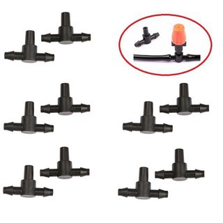 Bộ 20 Tê chia 2 đầu gân cho ống Φ4/7 (6 mm), 1 đầu trơn Φ6mm