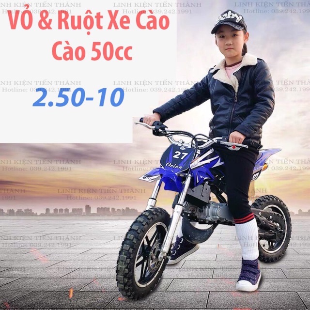 Vỏ Và Ruột Xe Cào Cào Mini 2.50-10