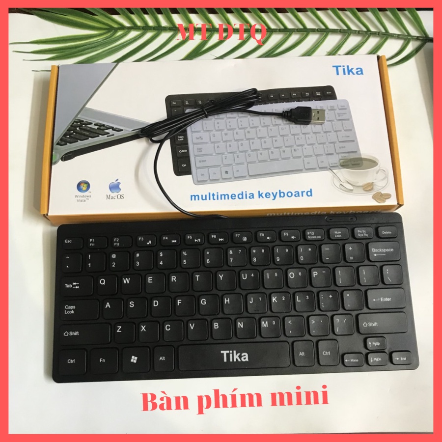 Bàn phím mini tika, Arigato  dùng cho máy tính, laptop (Giao hàng ngẫu nhiên)