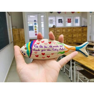 Cá Gỗ Trang Trí Decor ,có ảnh thật