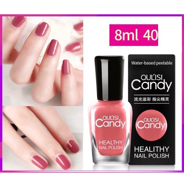 Son móng tay lột Candy nail polish siêu xinh 8ml