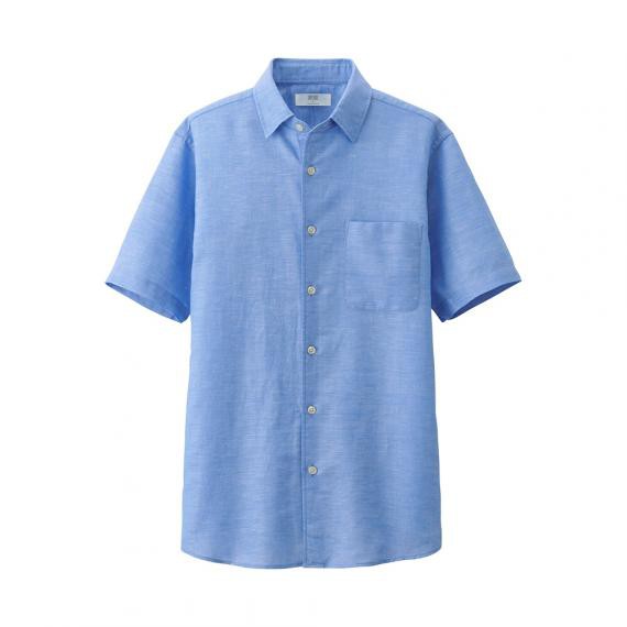 Sơ mi đũi UNIQLO ngắn tay | BigBuy360 - bigbuy360.vn