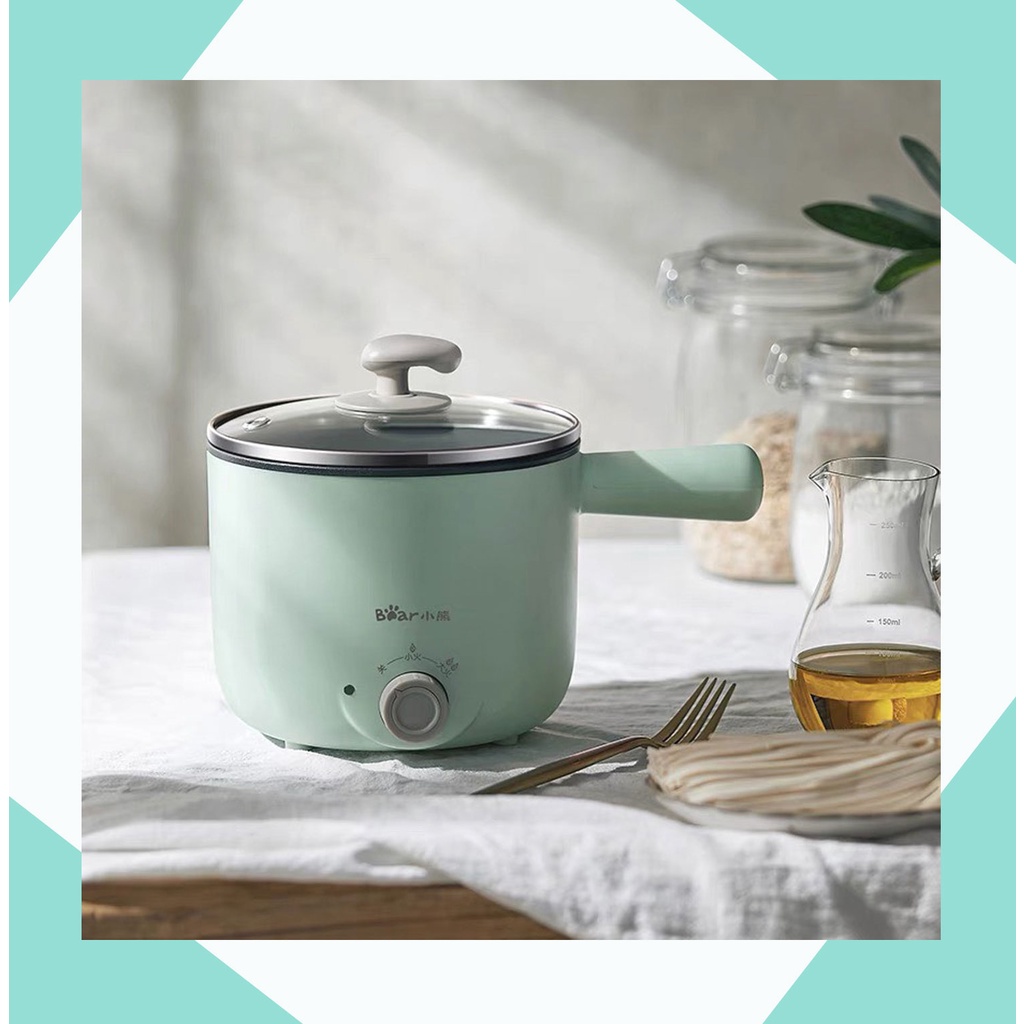 Nồi điện đa năng hầm cháo, nấu mỳ, nồi lẩu mini đa năng BEAR DRG-C12K1, công suất 600W - BẢO HÀNH CHÍNH HÃNG